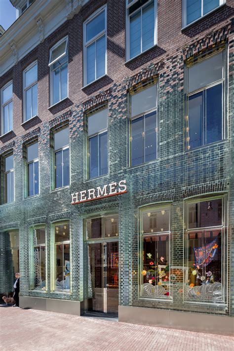 hermes glass building|MVRDV's transparent brick store in amsterdam re.